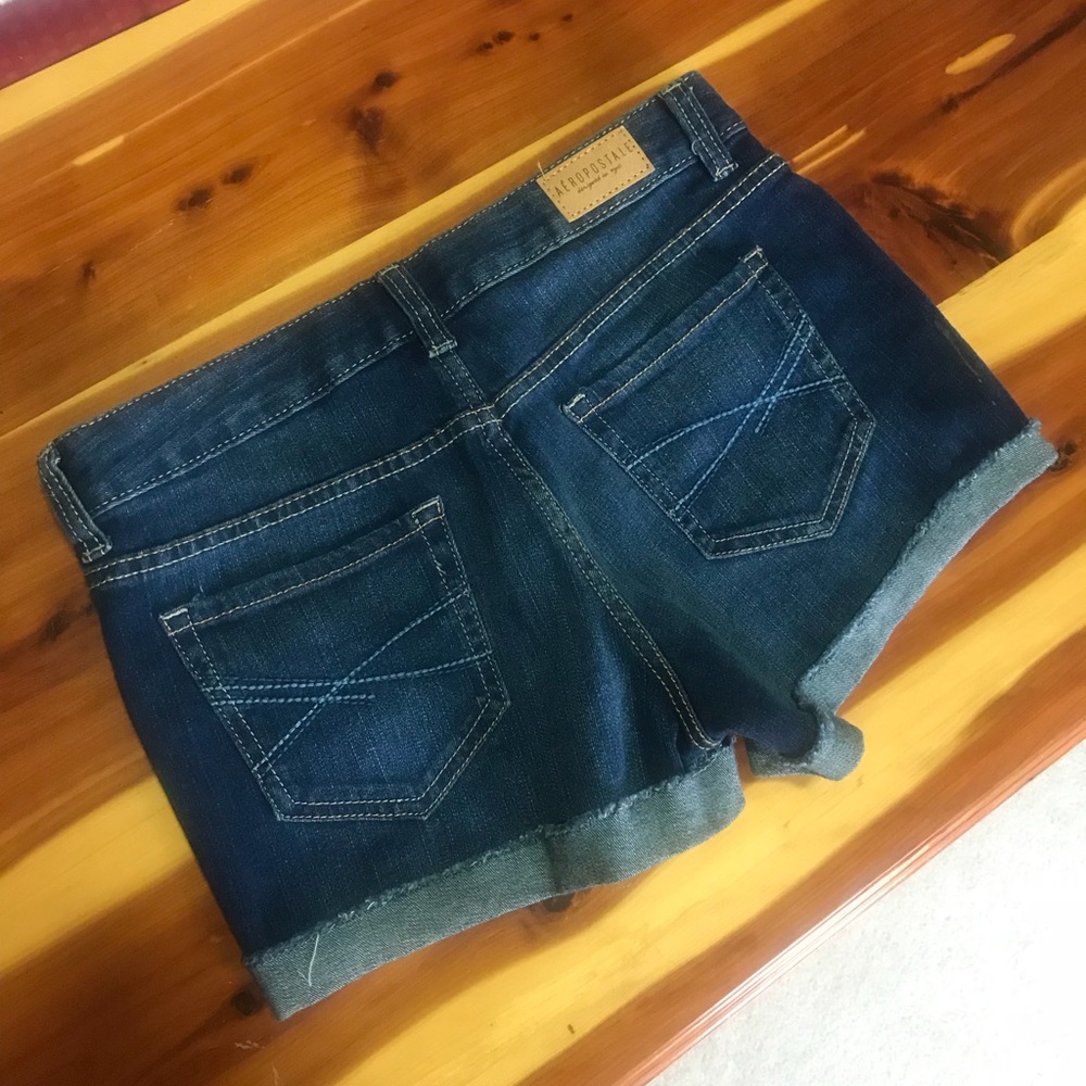 {aeropostale} Dark Denim Midi Shorts - Picture 4 of 5
